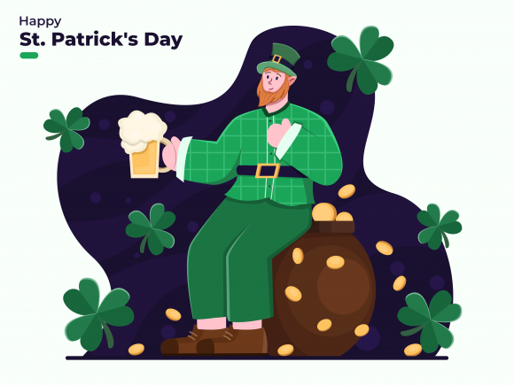Bring Your Saint Patrick's Day Projects to Life with Cartoon Vector Art