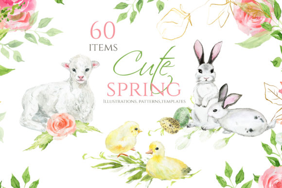 Cute Spring Clipart: The Watercolor Toolkit for Modern Creative Projects