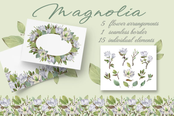 Magnolia: A Watercolor Collection of Floral Assets