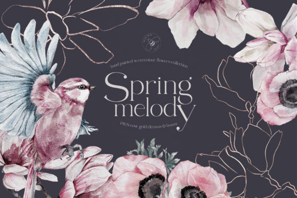 Spring Watercolor Designs for Creative Projects