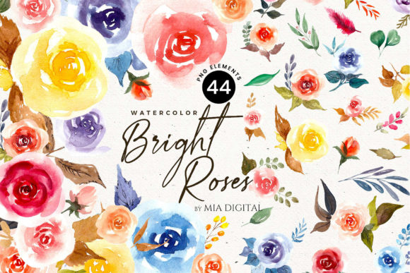 The Art of Digital Creation: Unleashing Potential with a Watercolor Rose Bundle