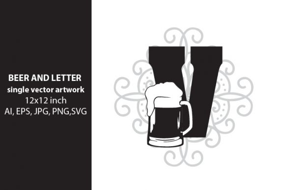 The Beer, Monogram Letter V Vector Artwork: Your All-in-One Creative Toolkit