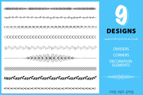The Elegant Utility of Retro Vintage Flourishes Dividers SVG