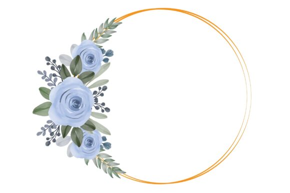 The Strategic Versatility of a Circle Frame with Blue Roses Bouquet