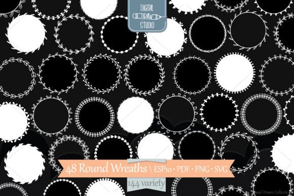 White Wreaths Borders and Frames: The Ultimate Creative Toolkit